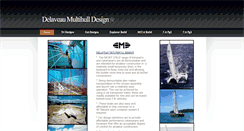 Desktop Screenshot of delaveaumultihulldesign.com