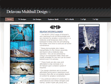 Tablet Screenshot of delaveaumultihulldesign.com